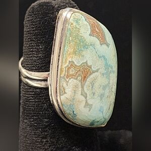 Mexican Laguna Lace Agate Ring
